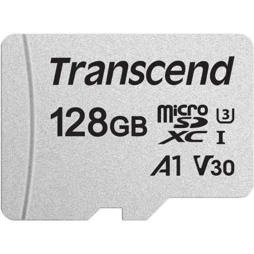 Transcend 128GB MicroSDXC/SDHC 300S Class 10 Memory Card (TS128GUSD300S)